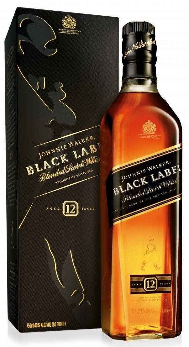 JOHNNIE WALKER BLACK LABEL 1LT